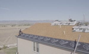 A Wyoming home getting a full roof replacement.