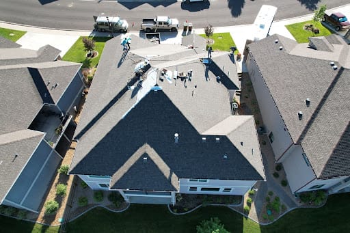 Roof Source team replacing a Colorado roof. 